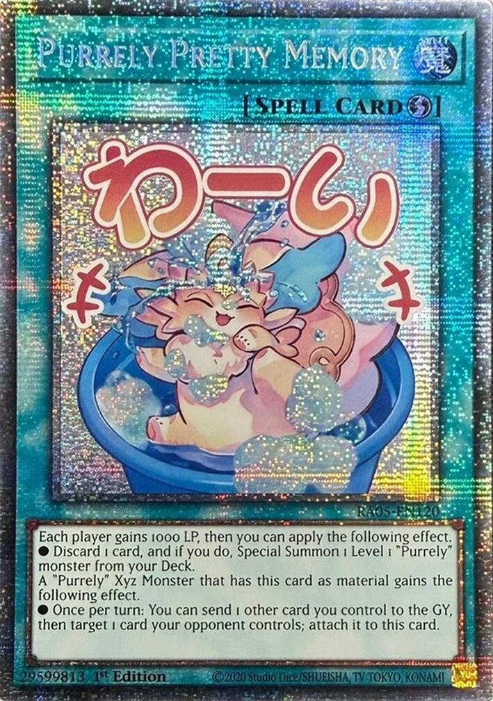 Purrely Pretty Memory (Starlight Rare) [RA05-EN120] Starlight Rare | Exor Games Dartmouth