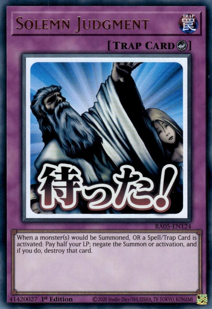 Solemn Judgment [RA05-EN124] Ultra Rare | Exor Games Dartmouth