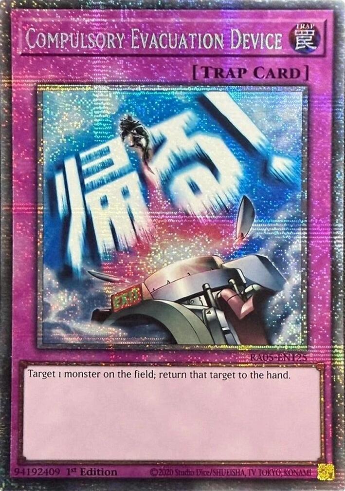 Compulsory Evacuation Device (Starlight Rare) [RA05-EN125] Starlight Rare | Exor Games Dartmouth