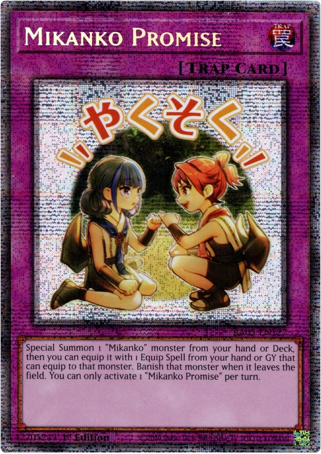 Mikanko Promise (Starlight Rare) [RA05-EN127] Starlight Rare | Exor Games Dartmouth