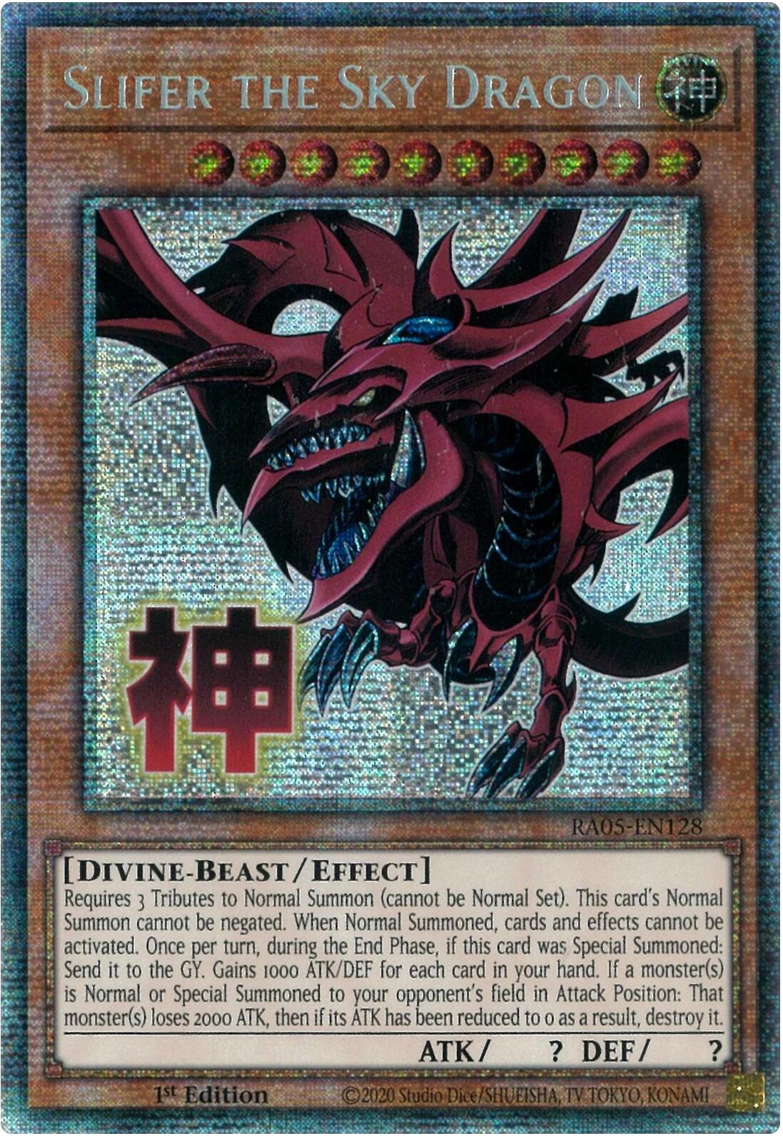 Slifer the Sky Dragon (Starlight Rare) [RA05-EN128] Starlight Rare | Exor Games Dartmouth