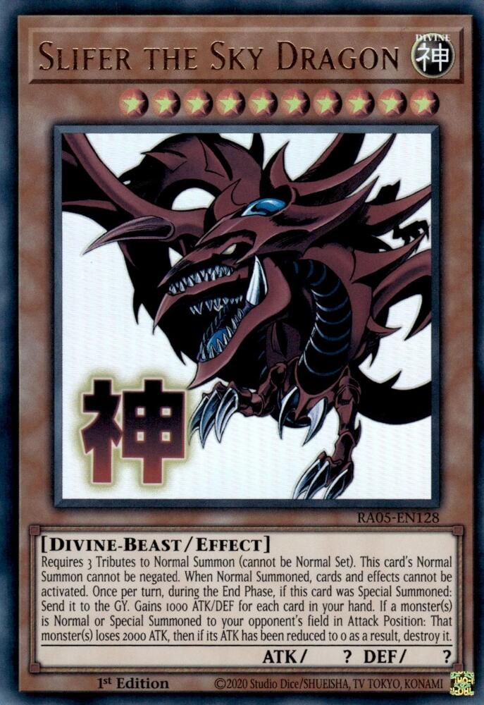 Slifer the Sky Dragon [RA05-EN128] Ultra Rare | Exor Games Dartmouth