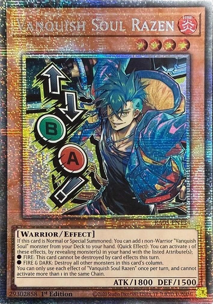 Vanquish Soul Razen (Starlight Rare) (Stamp) [RA05-EN134] Starlight Rare | Exor Games Dartmouth