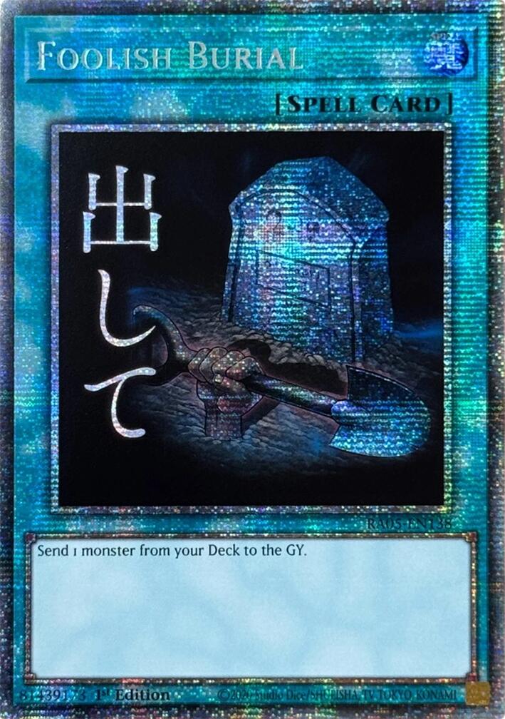 Foolish Burial (Starlight Rare) [RA05-EN138] Starlight Rare | Exor Games Dartmouth