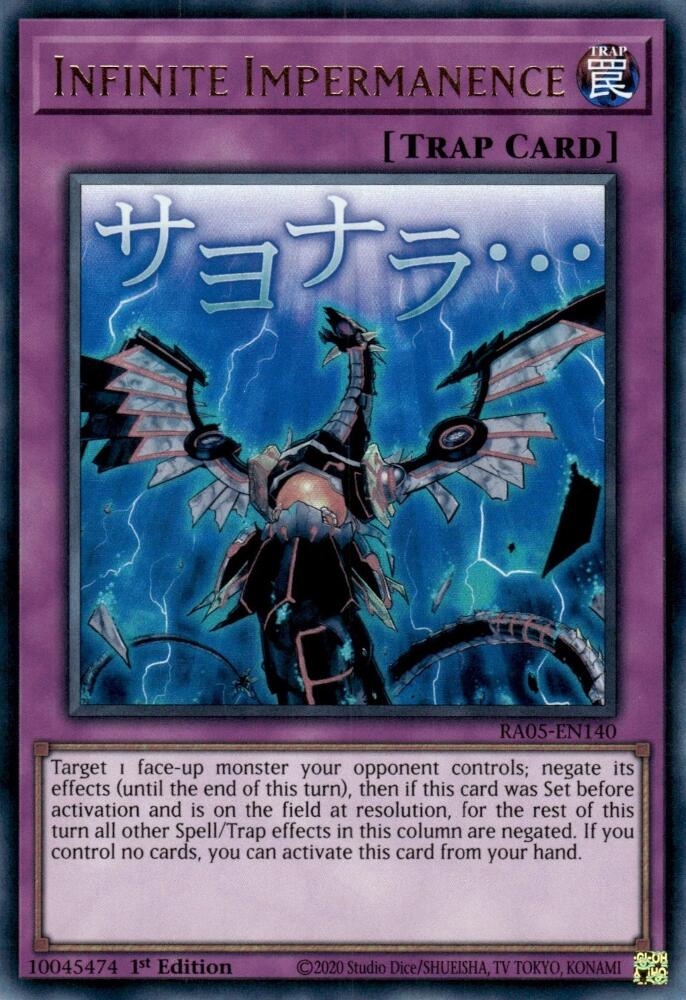 Infinite Impermanence [RA05-EN140] Ultra Rare | Exor Games Dartmouth