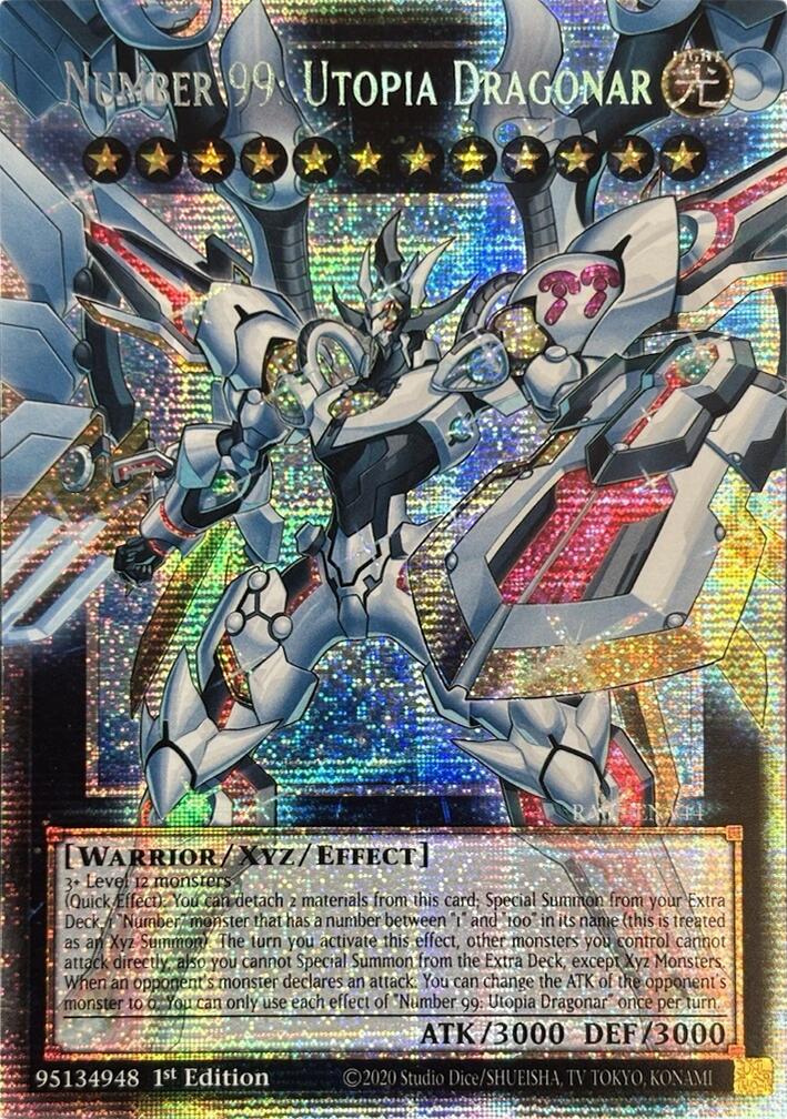Number 99: Utopia Dragonar (Starlight Rare) [RA05-EN144] Starlight Rare | Exor Games Dartmouth