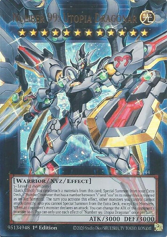 Number 99: Utopia Dragonar [RA05-EN144] Ultra Rare | Exor Games Dartmouth