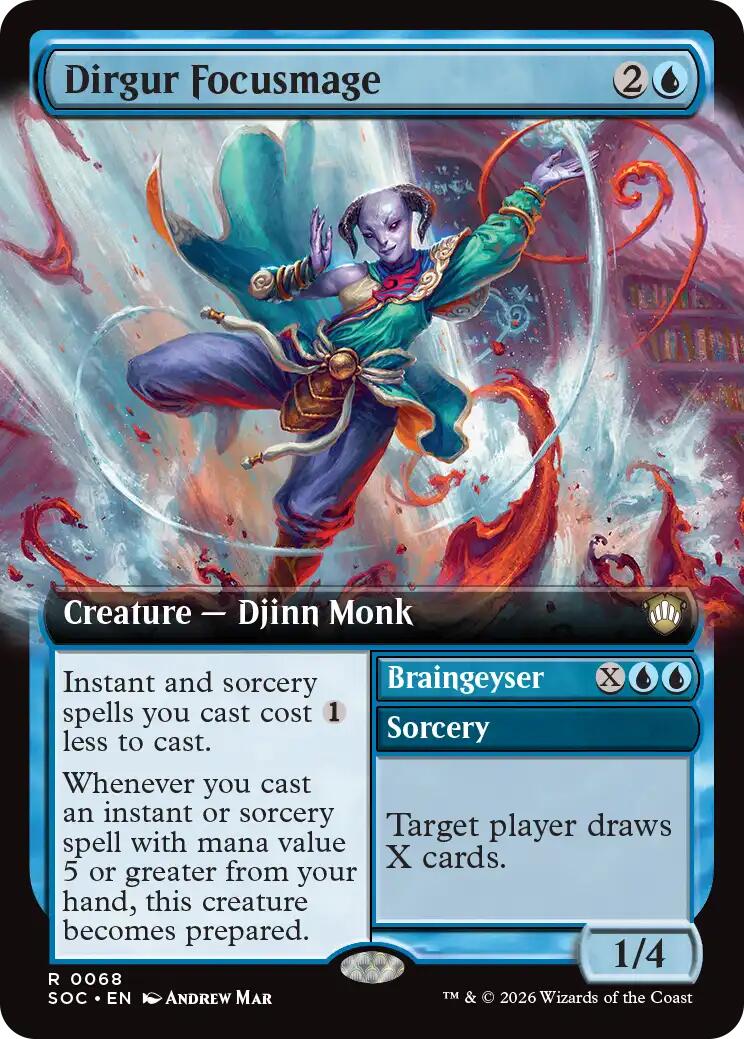 Dirgur Focusmage (Extended Art) [Secrets of Strixhaven Commander] | Exor Games Dartmouth