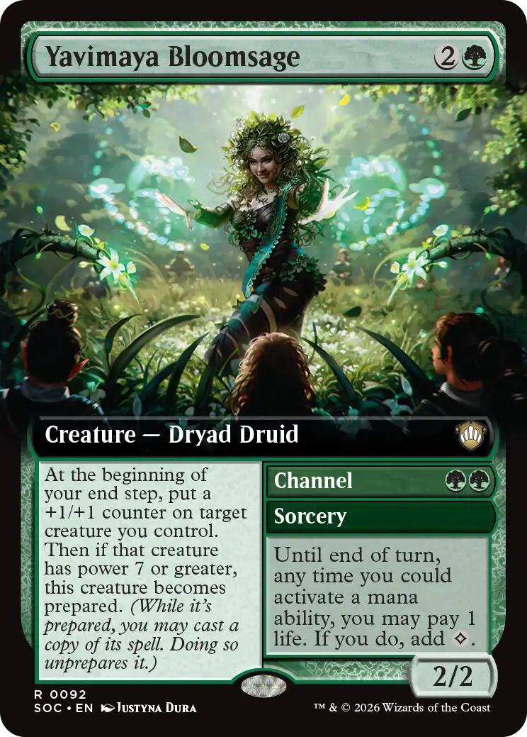 Yavimaya Bloomsage (Extended Art) [Secrets of Strixhaven Commander] | Exor Games Dartmouth