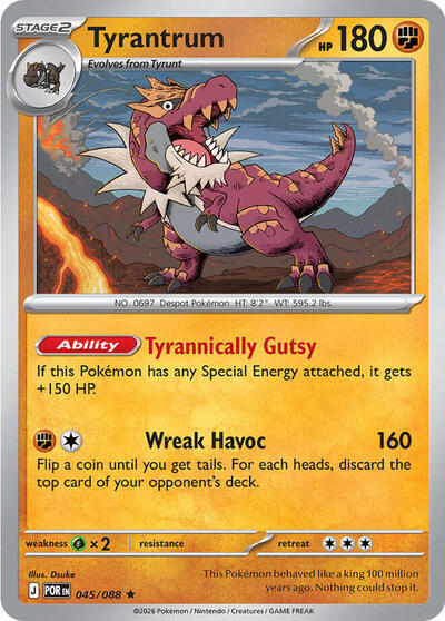 Tyrantrum (045/088) (Deck Exclusive) [Mega Evolution: Perfect Order] | Exor Games Dartmouth