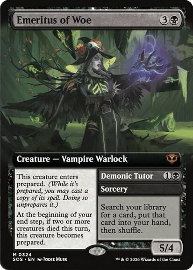 Emeritus of Woe (Extended Art) [Secrets of Strixhaven] | Exor Games Dartmouth