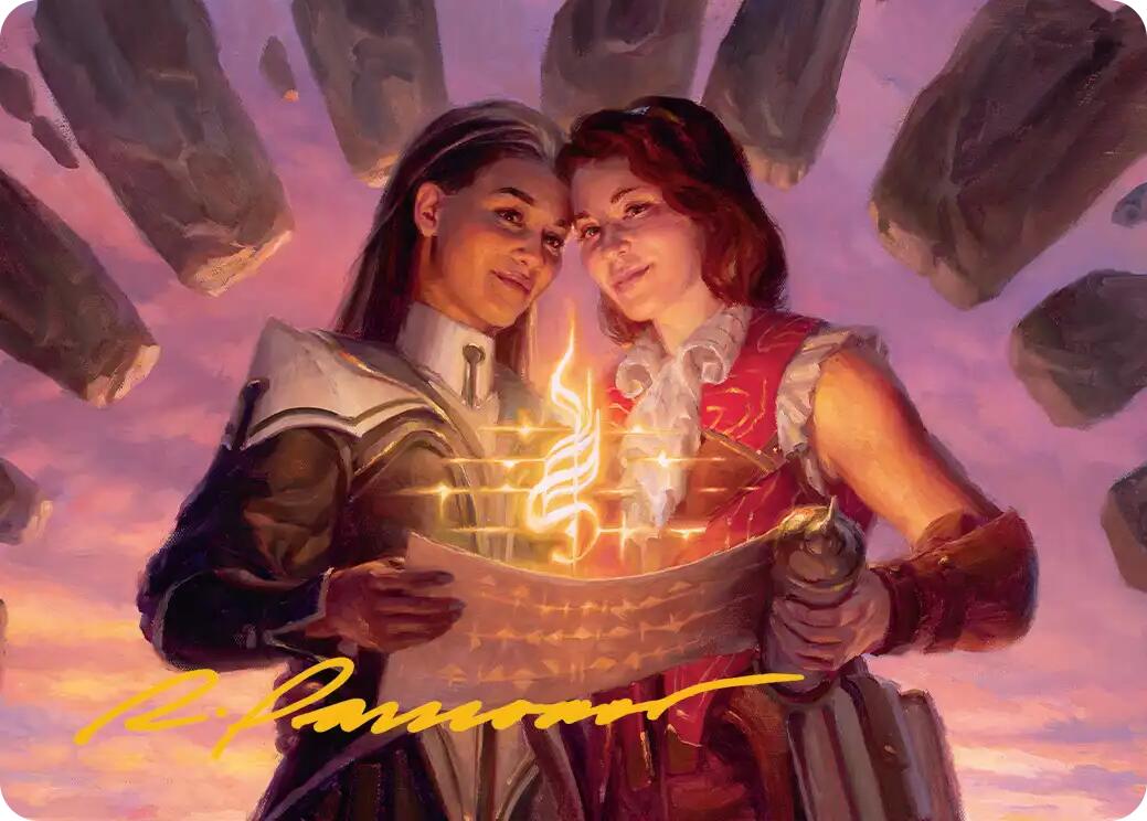 Joined Researchers Art Card (Gold-Stamped Signature) [Secrets of Strixhaven Art Series] | Exor Games Dartmouth