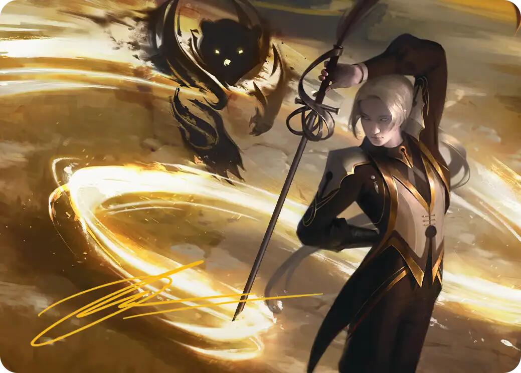 Rapier Wit Art Card (Gold-Stamped Signature) [Secrets of Strixhaven Art Series] | Exor Games Dartmouth