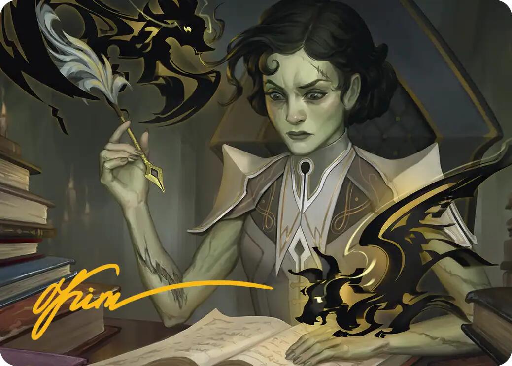 Eternal Student Art Card (Gold-Stamped Signature) [Secrets of Strixhaven Art Series] | Exor Games Dartmouth