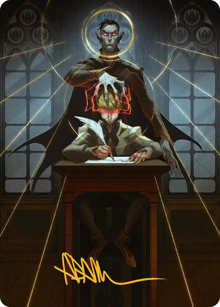 Vampiric Tutor Art Card (Gold-Stamped Signature) [Secrets of Strixhaven Art Series] | Exor Games Dartmouth