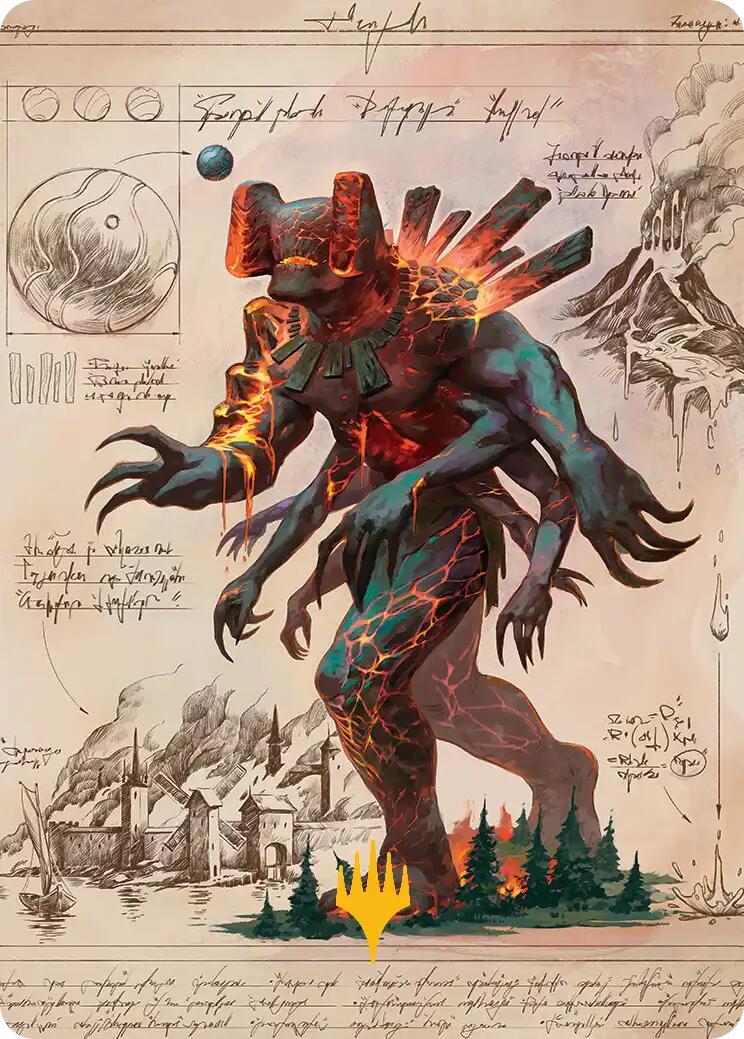 Magmablood Archaic Art Card (Gold-Stamped Planeswalker Symbol) [Secrets of Strixhaven Art Series] | Exor Games Dartmouth