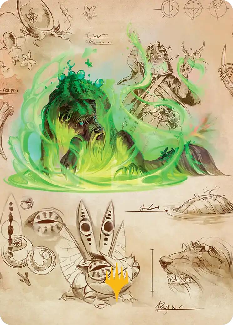 Germination Practicum Art Card (Gold-Stamped Planeswalker Symbol) [Secrets of Strixhaven Art Series] | Exor Games Dartmouth
