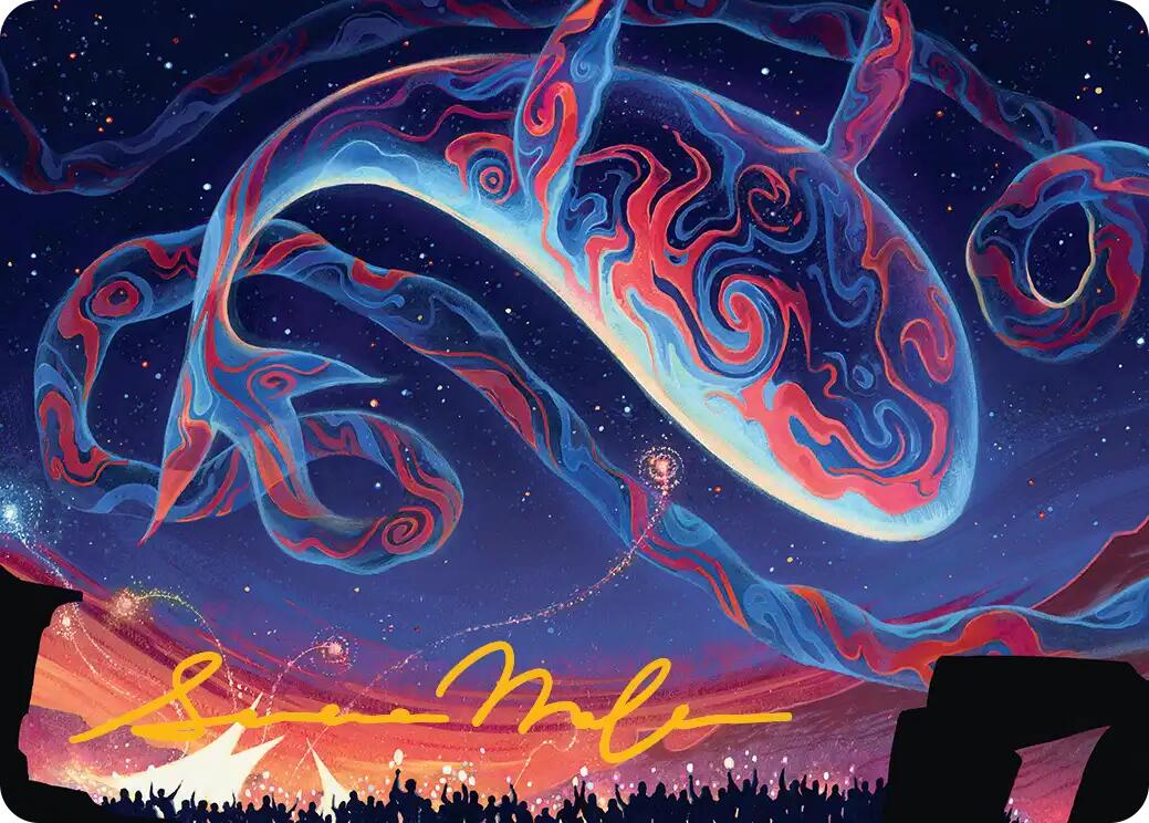 Spectacular Skywhale Art Card (Gold-Stamped Signature) [Secrets of Strixhaven Art Series] | Exor Games Dartmouth
