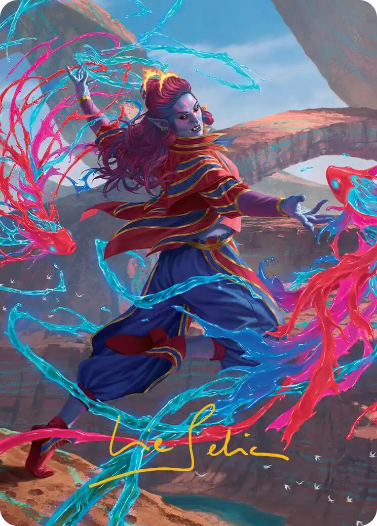 Rootha, Mastering the Moment Art Card (Gold-Stamped Signature) [Secrets of Strixhaven Art Series] | Exor Games Dartmouth