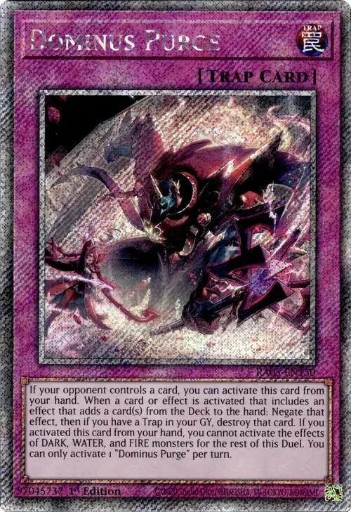 Dominus Purge (Platinum Secret Rare) [RA05-EN150] Platinum Secret Rare | Exor Games Dartmouth