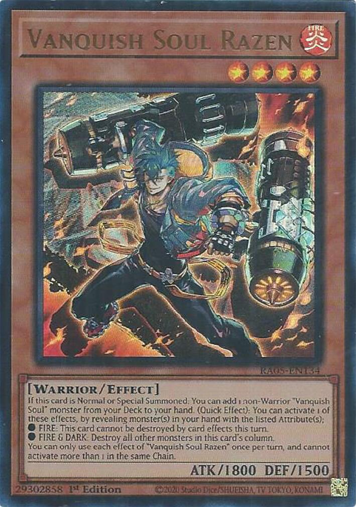Vanquish Soul Razen (Ultra Rare) [RA05-EN134] Ultra Rare | Exor Games Dartmouth