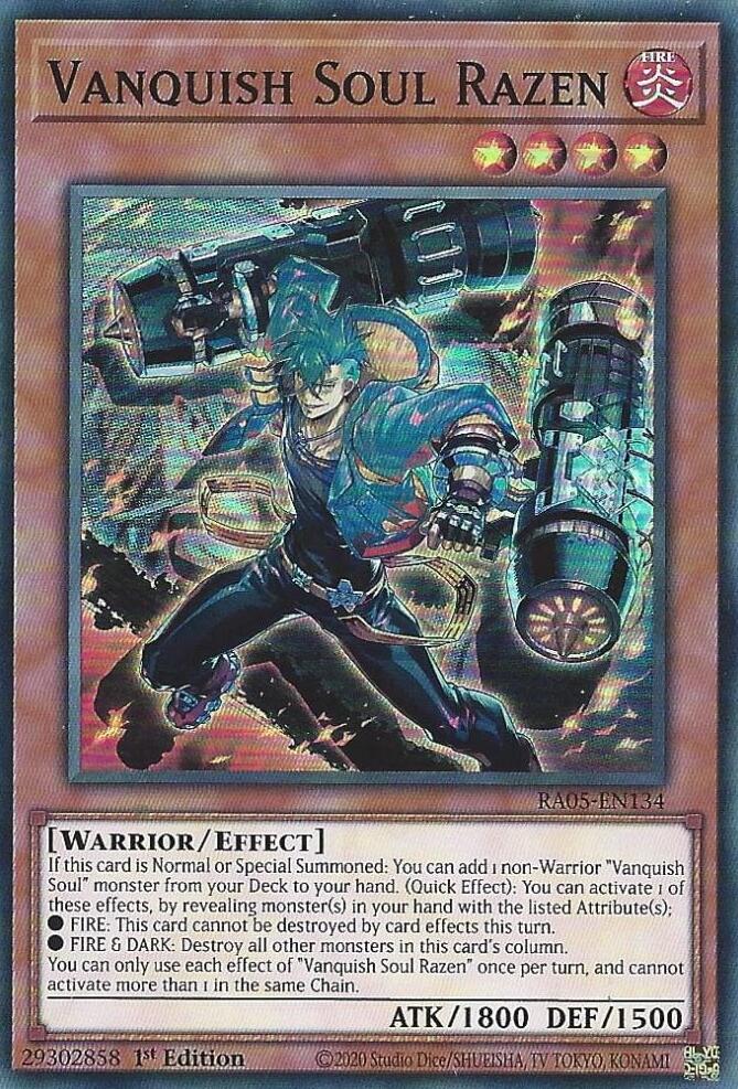 Vanquish Soul Razen [RA05-EN134] Super Rare | Exor Games Dartmouth