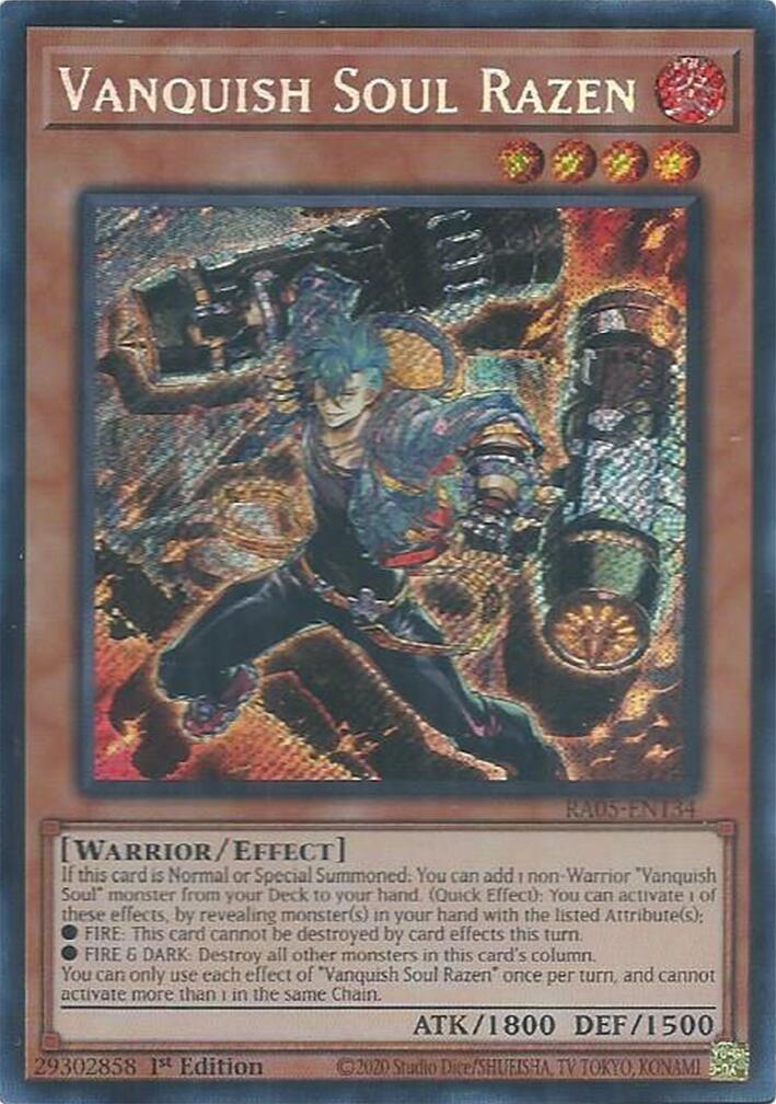 Vanquish Soul Razen (Secret Rare) [RA05-EN134] Secret Rare | Exor Games Dartmouth