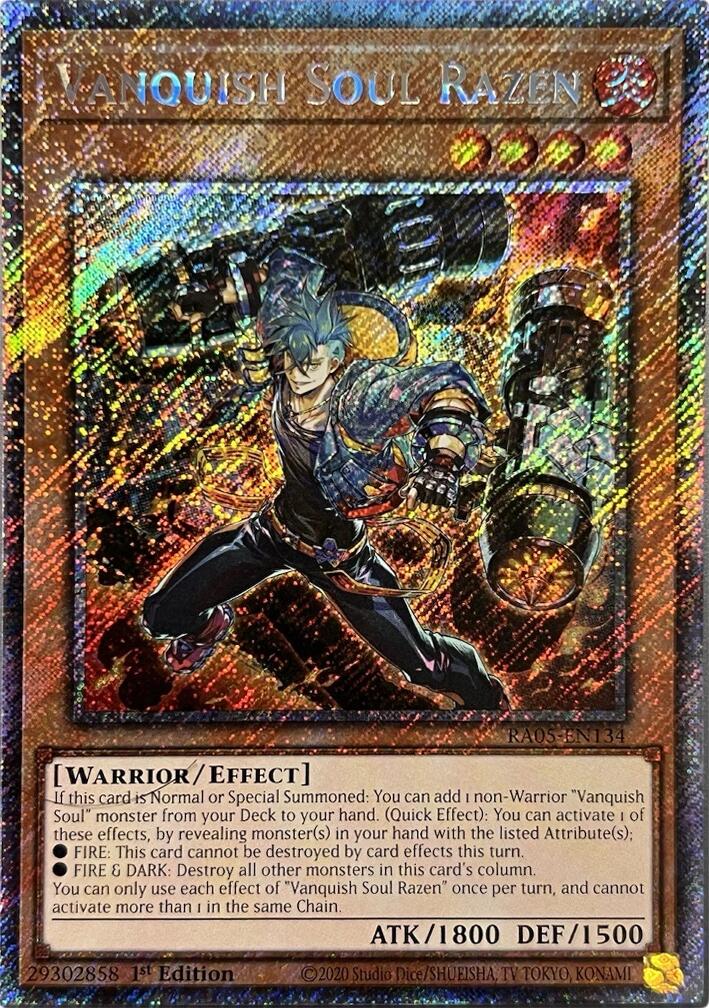 Vanquish Soul Razen (Platinum Secret Rare) [RA05-EN134] Platinum Secret Rare | Exor Games Dartmouth