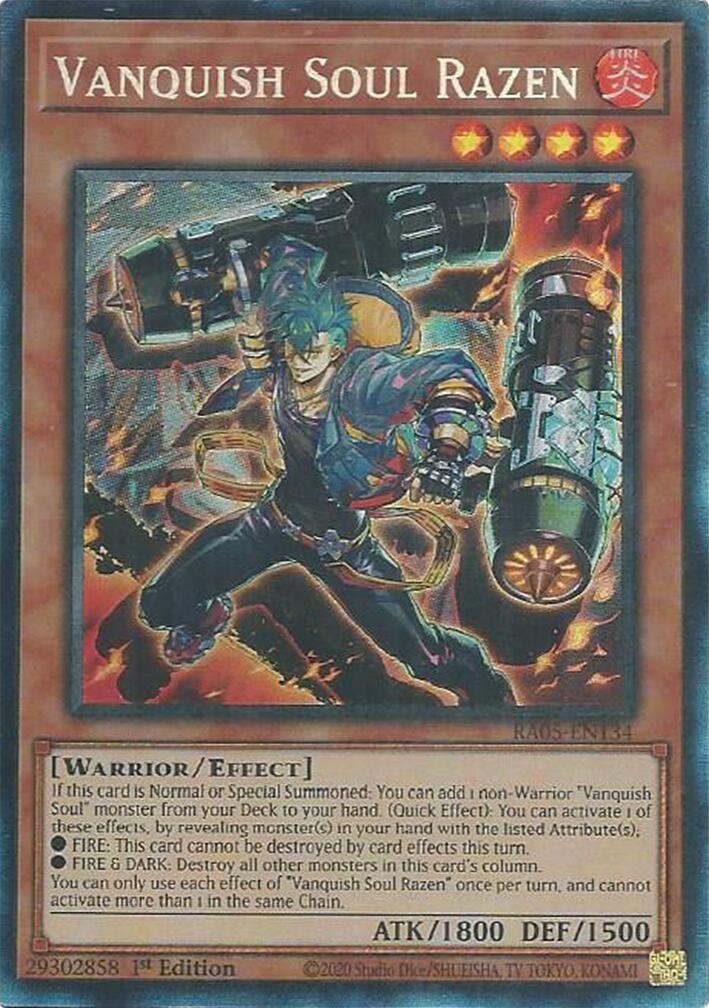 Vanquish Soul Razen (Collector's Rare) [RA05-EN134] Collector's Rare | Exor Games Dartmouth