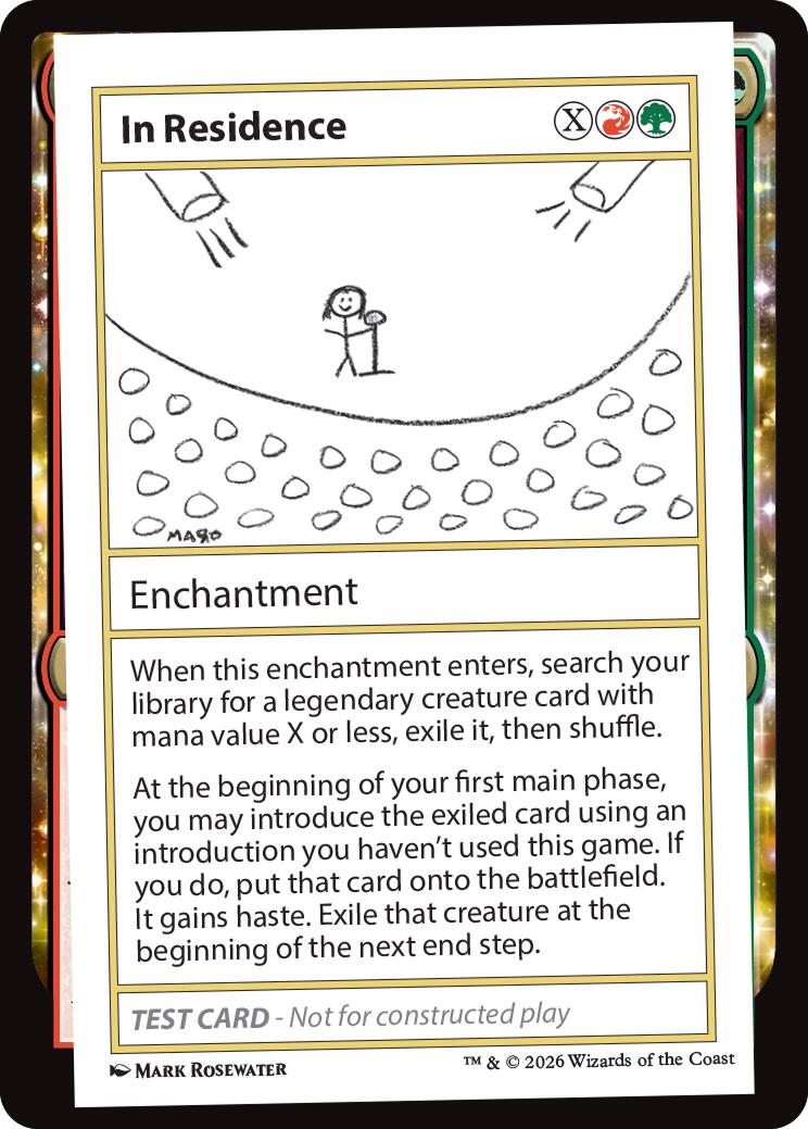 In Residence [Mystery Booster Playtest Cards] | Exor Games Dartmouth