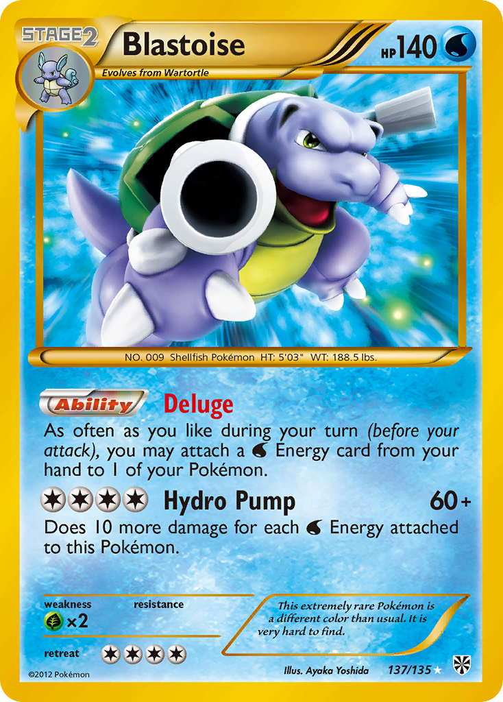 Blastoise (137/135) [Black & White: Plasma Storm] | Exor Games Dartmouth