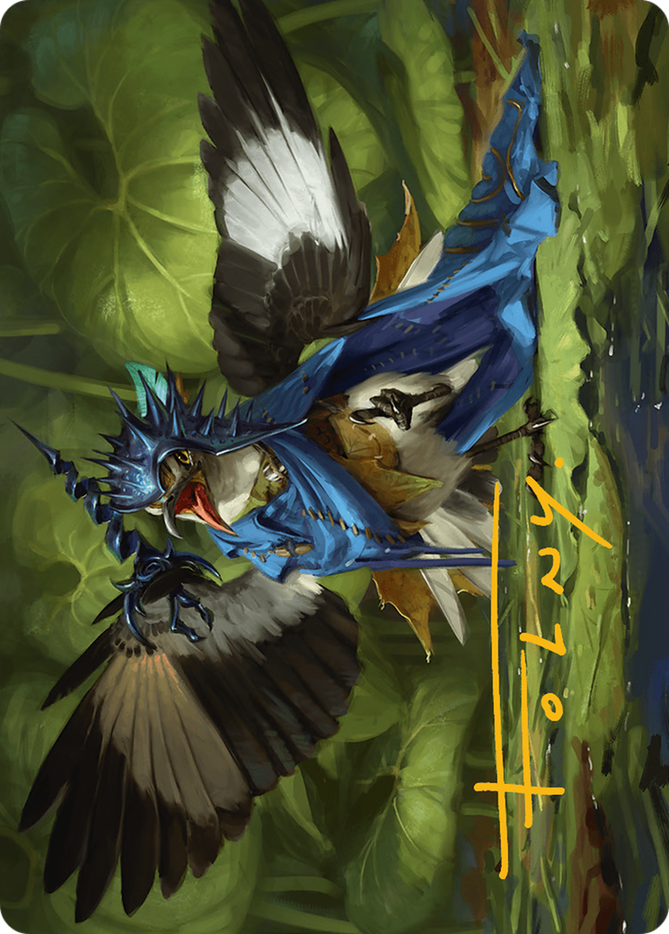 Mockingbird Art Card (Gold-Stamped Signature) [Bloomburrow Art Series] | Exor Games Dartmouth