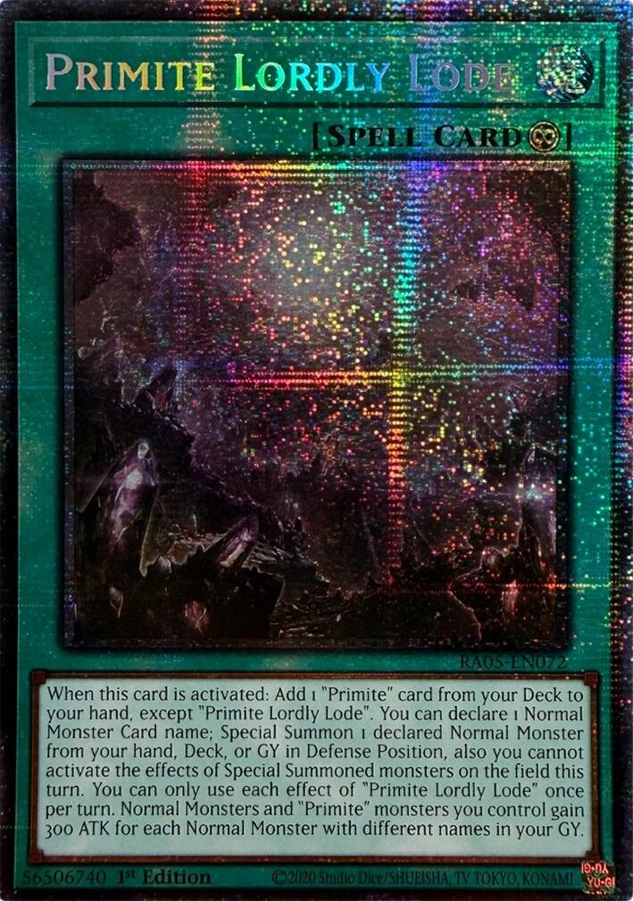 Primite Lordly Lode (Starlight Rare) [RA05-EN072] Starlight Rare | Exor Games Dartmouth