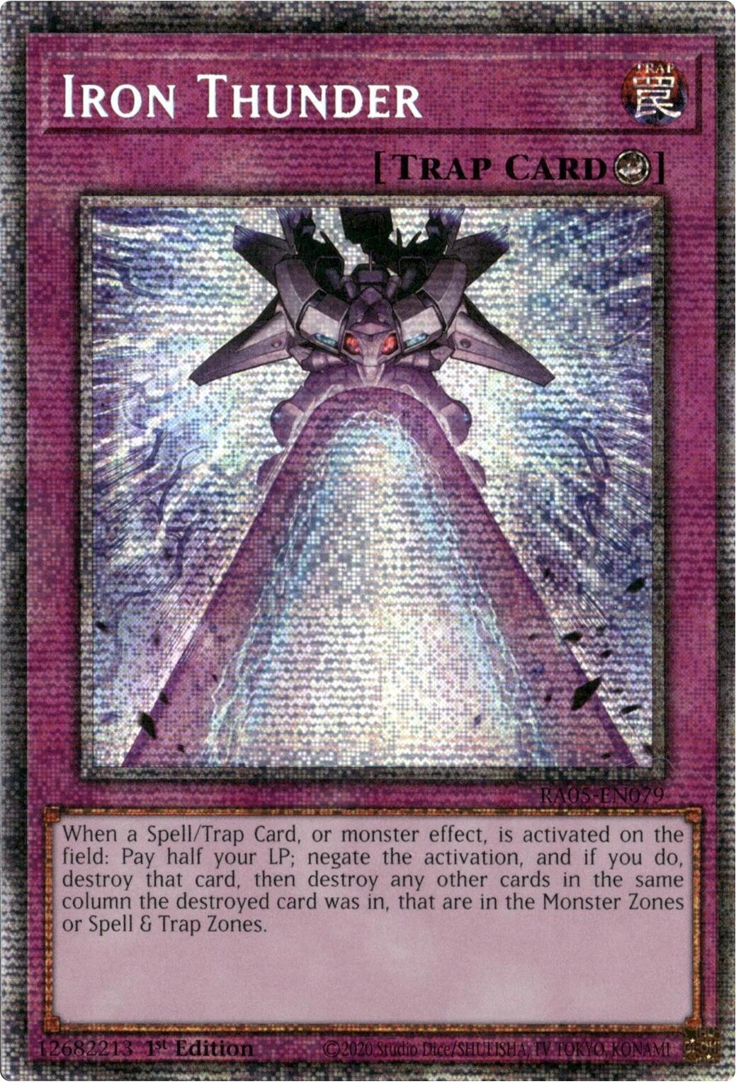 Iron Thunder (Starlight Rare) [RA05-EN079] Starlight Rare | Exor Games Dartmouth