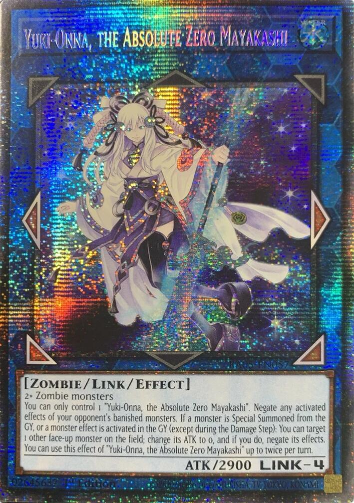 Yuki-Onna, the Absolute Zero Mayakashi (Starlight Rare) [RA05-EN057] Starlight Rare | Exor Games Dartmouth