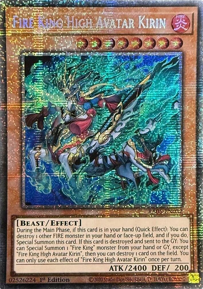 Fire King High Avatar Kirin (Starlight Rare) [RA05-EN032] Starlight Rare | Exor Games Dartmouth