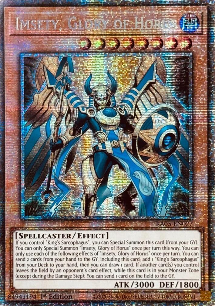 Imsety, Glory of Horus (Starlight Rare) [RA05-EN027] Starlight Rare | Exor Games Dartmouth