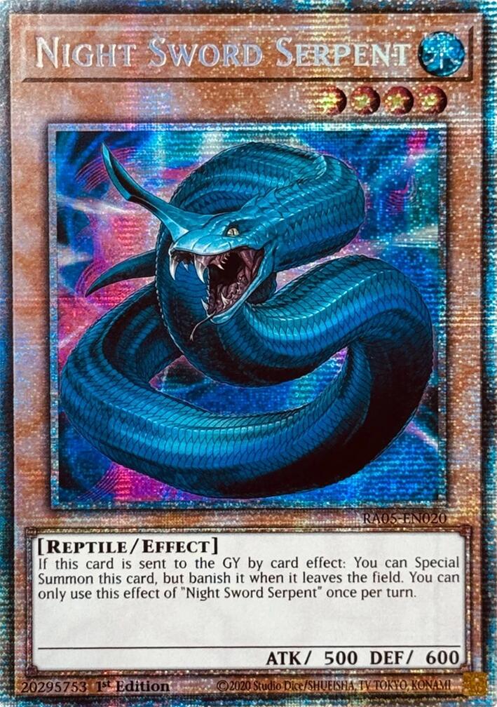Night Sword Serpent (Starlight Rare) [RA05-EN020] Starlight Rare | Exor Games Dartmouth