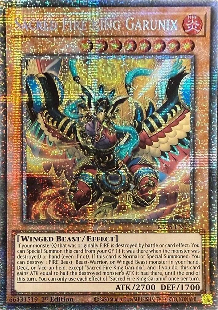 Sacred Fire King Garunix (Starlight Rare) [RA05-EN031] Starlight Rare | Exor Games Dartmouth