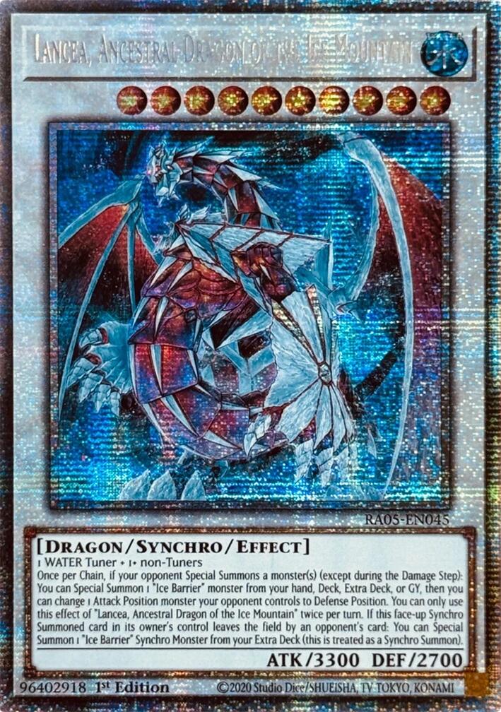 Lancea, Ancestral Dragon of the Ice Mountain (Starlight Rare) [RA05-EN045] Starlight Rare | Exor Games Dartmouth