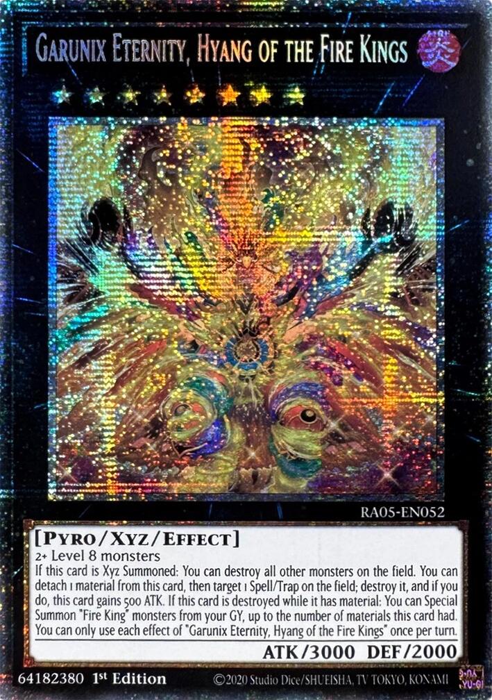 Garunix Eternity, Hyang of the Fire Kings (Starlight Rare) [RA05-EN052] Starlight Rare | Exor Games Dartmouth