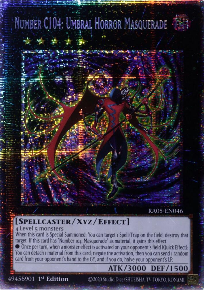 Number C104: Umbral Horror Masquerade (Starlight Rare) [RA05-EN046] Starlight Rare | Exor Games Dartmouth