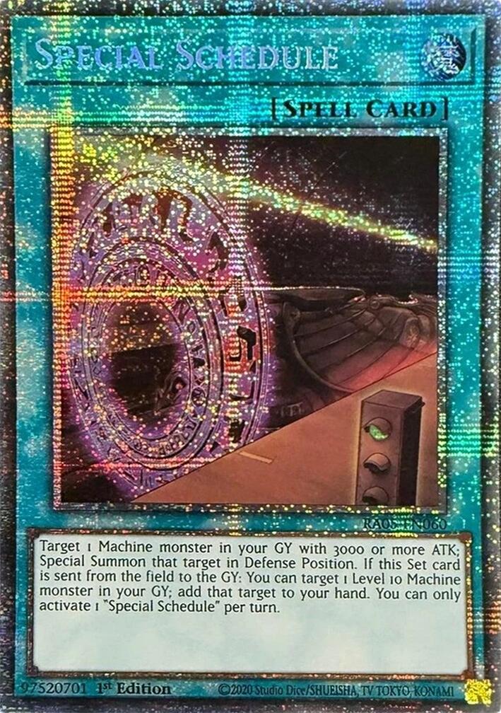 Special Schedule (Starlight Rare) [RA05-EN060] Starlight Rare | Exor Games Dartmouth