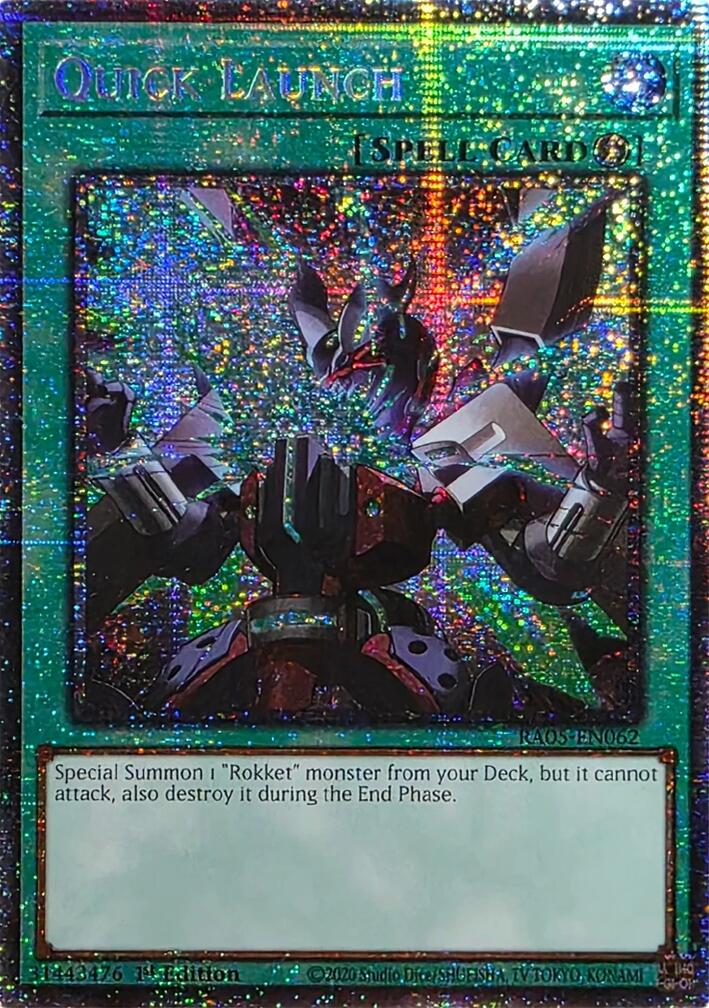 Quick Launch (Starlight Rare) [RA05-EN062] Starlight Rare | Exor Games Dartmouth