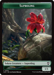 Saproling // Pest (0023) Double-Sided Token [Secrets of Strixhaven Commander Tokens] | Exor Games Dartmouth