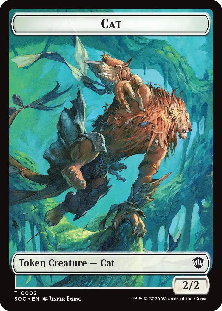 Cat // Inkling (0022) Double-Sided Token [Secrets of Strixhaven Commander Tokens] | Exor Games Dartmouth