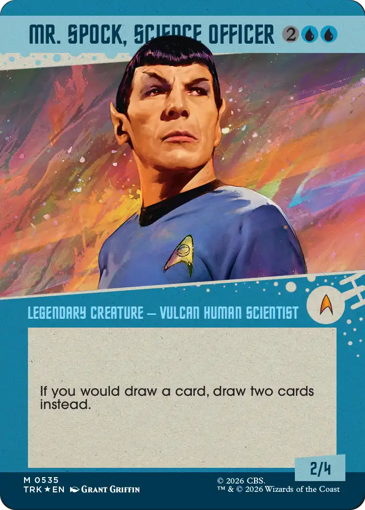 Mr. Spock, Science Officer (Borderless) (Surge Foil) [Star Trek] | Exor Games Dartmouth