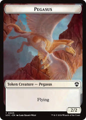 Pegasus // Inkling (0022) Double-Sided Token [Secrets of Strixhaven Commander Tokens] | Exor Games Dartmouth