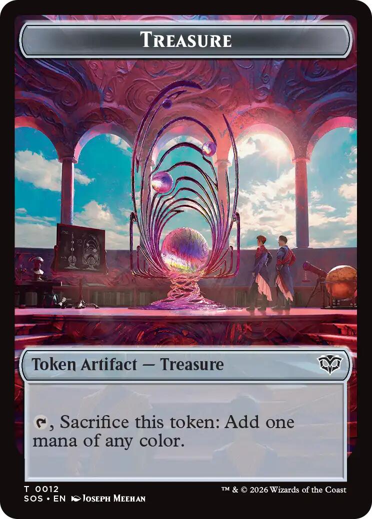 Phyrexian Germ // Treasure Double-Sided Token [Secrets of Strixhaven Commander Tokens] | Exor Games Dartmouth