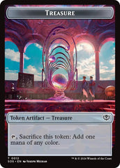 Primo, The Indivisble // Treasure Double-Sided Token [Secrets of Strixhaven Commander Tokens] | Exor Games Dartmouth